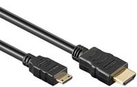 Wentronic HDMI High Speed kabel met Ethernet (HDMI A-stekker naar HDMI C-stekker) 5 m