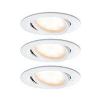 Paulmann Coin TuneWhite 93938 LED-inbouwlamp Set van 3 stuks 16.5 W Warm-wit, Neutraal wit, Daglicht-wit