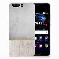 Huawei P10 Bumper Hoesje Wood Concrete