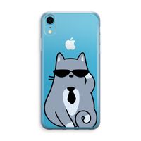 Cool cat: iPhone XR Transparant Hoesje