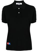 Comme Des Garçons Play x Invader polo à motif cœur pixelisé - Noir - thumbnail