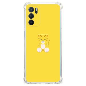 OPPO A16 | A16s | A54s Stevig Bumper Hoesje Baby Leopard