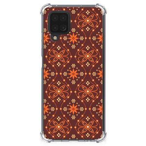 Samsung Galaxy A12 Doorzichtige Silicone Hoesje Batik Brown