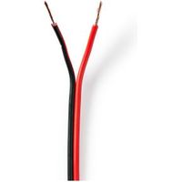 Speaker-Kabel | 2x 0,75 mm2 | 100 m | Folieverpakking | Zwart/Rood - thumbnail