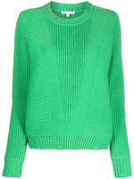 Patrizia Pepe ring-detailing ribbed-knit jumper - Vert