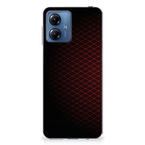 Motorola Moto G14 TPU bumper Geruit Rood