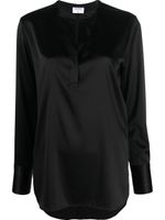 Filippa K blouse en soie à col perforé - Noir