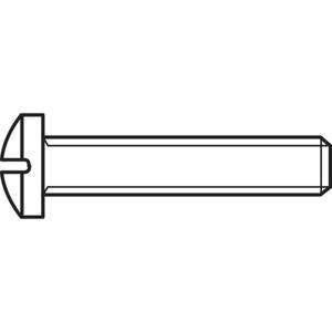 TOOLCRAFT 839648 Lenskopschroeven M4 25 mm Kruiskop Phillips DIN 7985 Staal Galvanisch verzinkt 100 stuk(s)