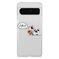 Google Pixel 8 Pro Telefoonhoesje met Naam Cow