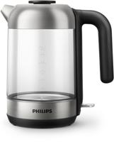 Philips HD9339/80 Series 5000 Glazen Waterkoker 1.7L 2200W RVS/Zwart