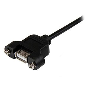 StarTech.com 30 cm lange, paneelgemonteerde USB-kabel A naar A F/M