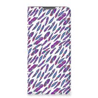 Motorola Moto G52 | Moto G82 Hoesje met Magneet Feathers Color - thumbnail