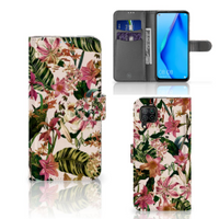 Huawei P40 Lite Hoesje Flowers - thumbnail