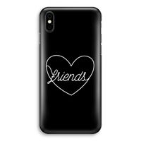 Friends heart black: iPhone X Volledig Geprint Hoesje