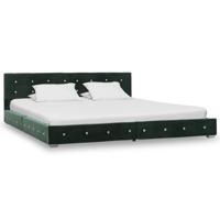 vidaXL Bedframe fluweel groen 180x200 cm
