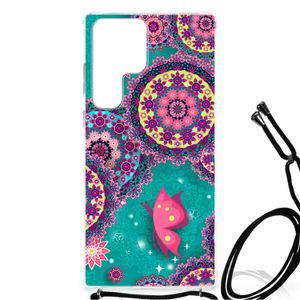 Samsung Galaxy S23 Ultra Back Cover Cirkels en Vlinders