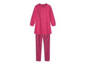 lupilu Meisjes peuters sweaterjurk en leggings, 2-delige set (98/104, Roze/gestreept)