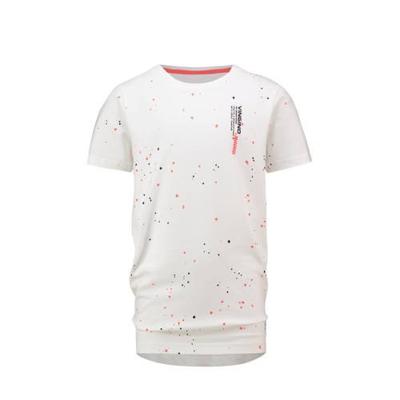 Vingino T-shirt Helfit met stippen wit/multicolor