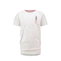 Vingino T-shirt Helfit met stippen wit/multicolor