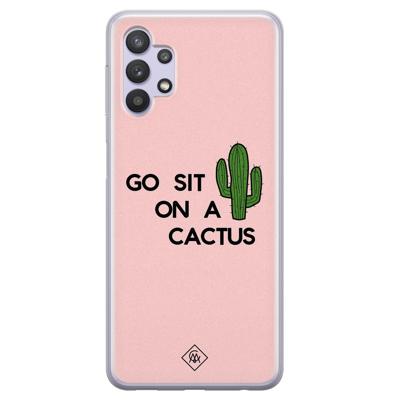 Samsung Galaxy A32 5G siliconen hoesje - Go sit on a cactus