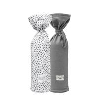 Meyco kruikenzak Basic jersey Cheetah - set van 2 grijs