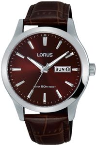 Lorus RXN31DX5 herenhorloge bruine wijzerplaat 40 mm