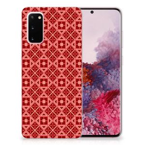 Samsung Galaxy S20 TPU bumper Batik Rood