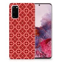 Samsung Galaxy S20 TPU bumper Batik Rood - thumbnail