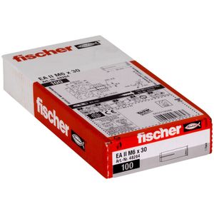 Fischer EA II M 6 x 30 Inslaganker 30 mm 8 mm 48264 100 stuk(s)