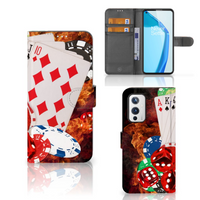 OnePlus 9 Wallet Case met Pasjes Casino - thumbnail