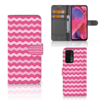 OPPO A54 5G | A74 5G | A93 5G Telefoon Hoesje Waves Pink