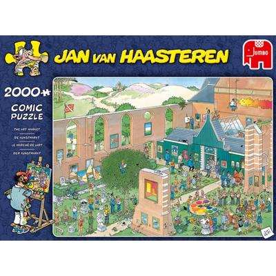 Jumbo legpuzzel Jan van Haasteren - The Art Market 2000 stukjes Jumbo legpuzzel Jan van Haasteren - The Art Market 2000 stukjes