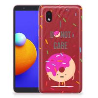 Samsung Galaxy A01 Core Siliconen Case Donut Roze - thumbnail