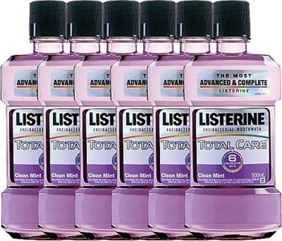 Listerine Mondwater Total Care 6 x 500ml Voordeelverpakking Listerine Mondwater Total Care 6 x 500ml Voordeelverpakking