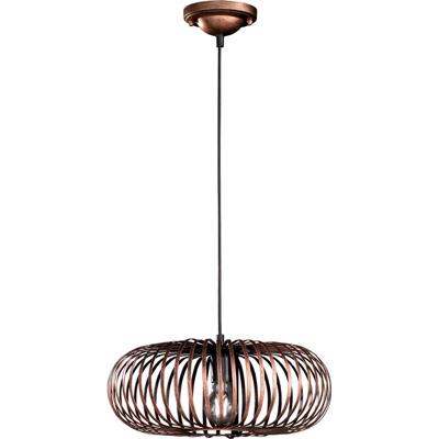 Led Hanglamp - Hangverlichting - Trion Johy - E27 Fitting - Rond - Antiek Koper - Aluminium