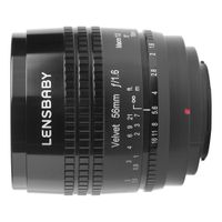 Lensbaby Velvet 56 Canon RF-mount objectief Zwart