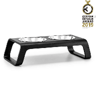 MiaCara MiaCara Desco Cat Food Tray Ash Black