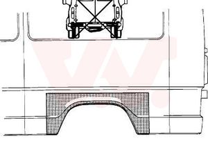Zijwand VAN WEZEL, Inbouwplaats: Links achter: , u.a. fÃ¼r Mercedes-Benz