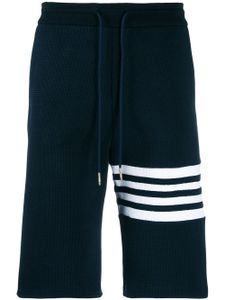 Thom Browne short à détails rayés - Bleu