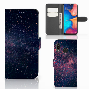 Samsung Galaxy A30 Book Case Stars