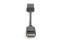 Digitus DB-340415-002-S DisplayPort-kabel DisplayPort / HDMI Aansluitkabel DisplayPort-stekker, HDMI-A-bus 0.20 m Zwart Afgeschermd (dubbel), Afgeschermd - thumbnail