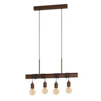 Eglo Roestbruine hanglamp Townshend 4 43523