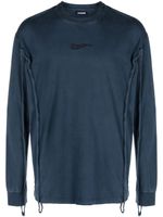 Jacquemus Camargue piped-trim cotton T-shirt - Bleu