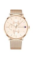 Tommy Hilfiger Dames multiwijzerplaat kwarts horloge met roségouden armband 1781944