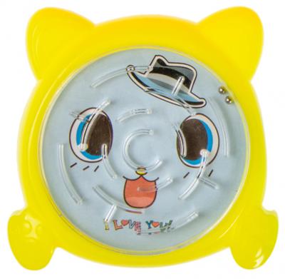 LG-Imports geduldspel doolhof junior 7,5 cm geel