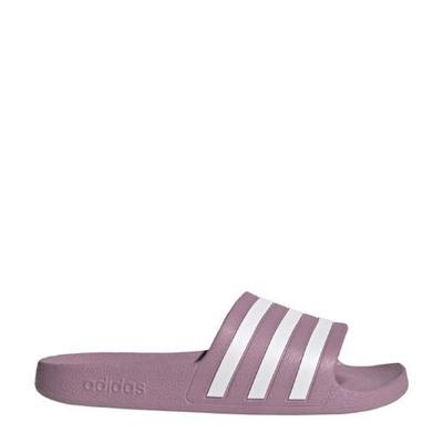 adidas Performance Adilette Aqua badslippers fuchsia/wit adidas Performance Adilette Aqua badslippers fuchsia/wit
