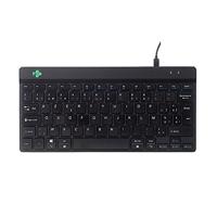 R-Go Compact Break Toetsenbord, Met pauze indicator, Ergonomiche mini USB keyboard, AZERTY (BE), Bedraad, Zwart