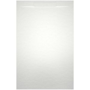 Riho Isola Douchevloer 140x90x3cm Kunstmarmer Leisteen structuur mat wit D007017105