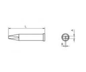 Weller XT-B Soldeerpunt Beitelvorm Grootte soldeerpunt 2.4 mm Inhoud: 1 stuk(s)