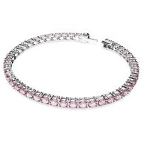 Swarovski 5648932 Armband Matrix Tennis zilverkleurig-roze